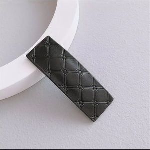 Faux leather hair clips / snap clips / hair accessories / hair pins